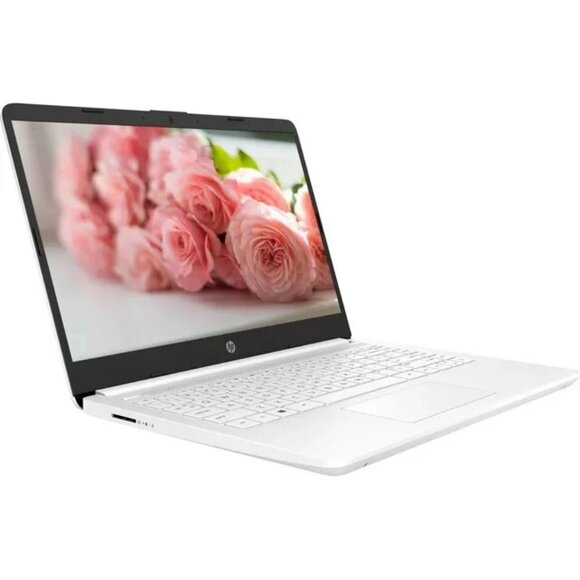 New HP Laptop 14" HD Intel Celeron N4120 4GB 64GB eMMC SSD Webcam Windows 11 S - Picture 1 of 2